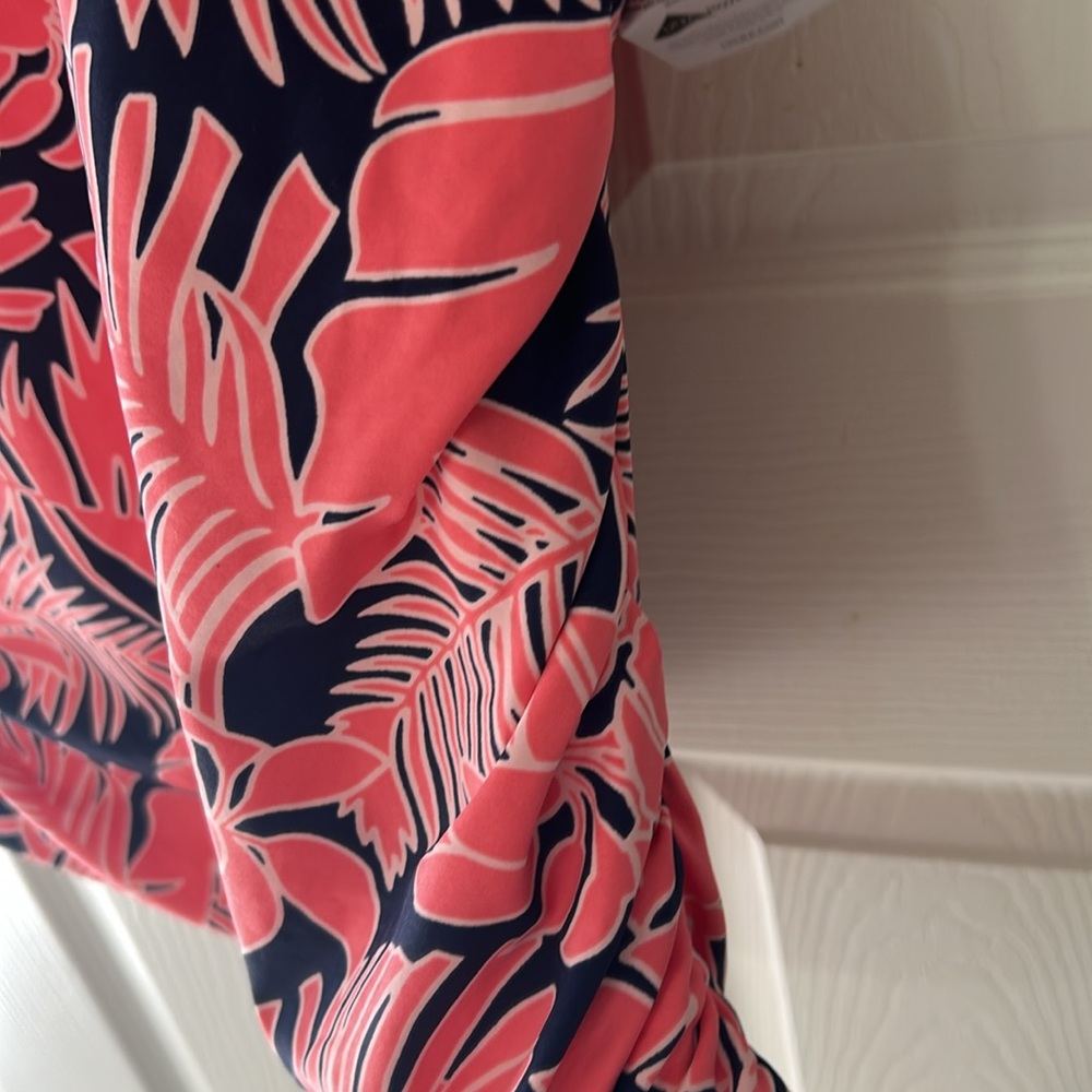 Lands' End Pink and Blue Floral Bikini - Picture 2 of 5